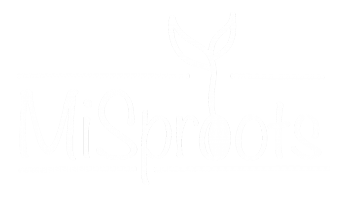 MiSproots Logo in White